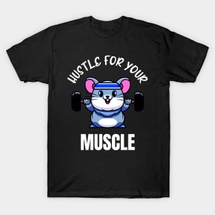 Funny Workout Mouse Weight Training Bodybuilder T-Shirt